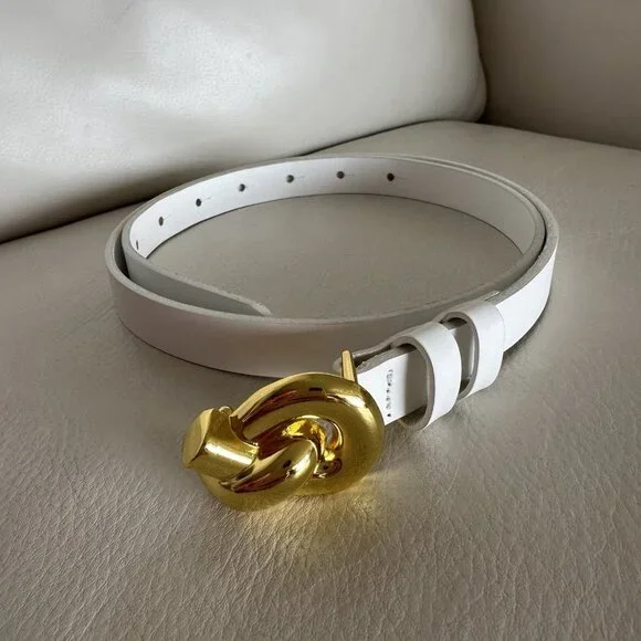 NEW SOURCE UNKNOWN BELT WHITE GOLD Belts – SourceUnknown main image 2